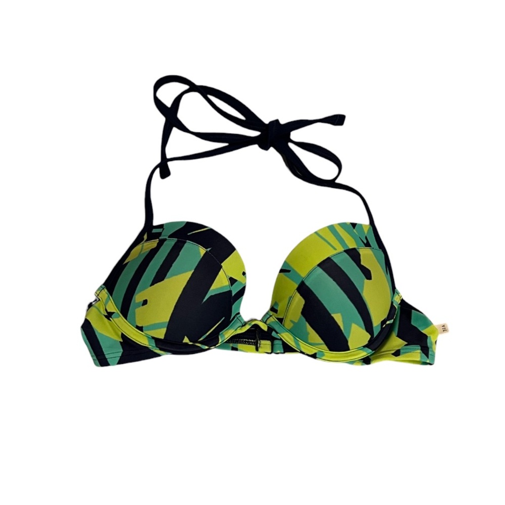 Aerie Blue and Green Swim Top